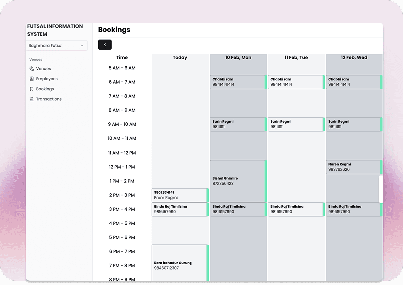 YetiBookin - Futsal Business Management